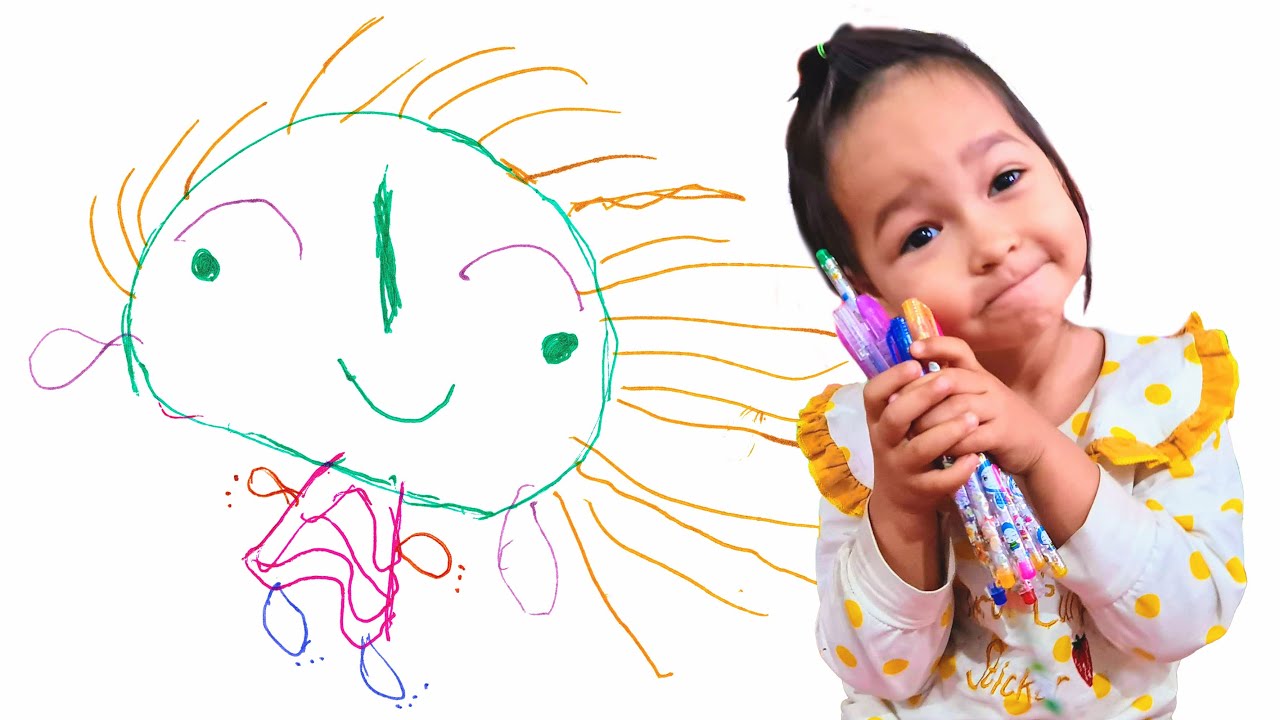 2-Year-Old Artist Mia Mai Draws Mesami No. 115 Artwork | Beautiful & Easy Drawing & Art for Kids