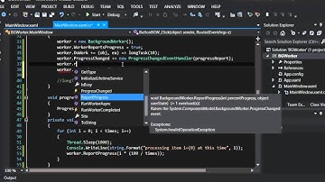 Backgroundworker report progress C#, WPF part II