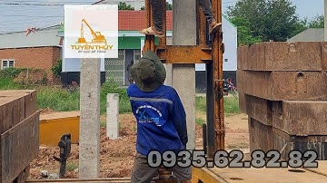 Thi Công Ép Cọc Neo Lực Ép 45 Tấn .Tại Quận 7 Thành Phố Hồ Chí Minh