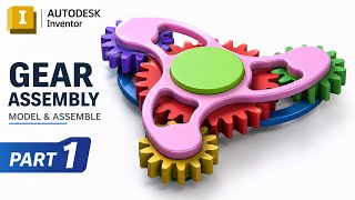 Autodesk Inventor Gear Fidget Spinner Tutorial | Complete 3D Modeling for Beginners (2027) - PART 1