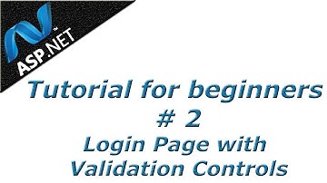 ASP.NET Tutorial 2 - How to Create a Login Page with Validation Controls | BTT
