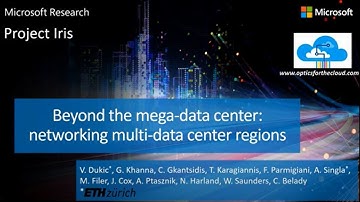 Beyond the mega-data center: networking multi-data center regions (SIGCOMM 2020 Talk)