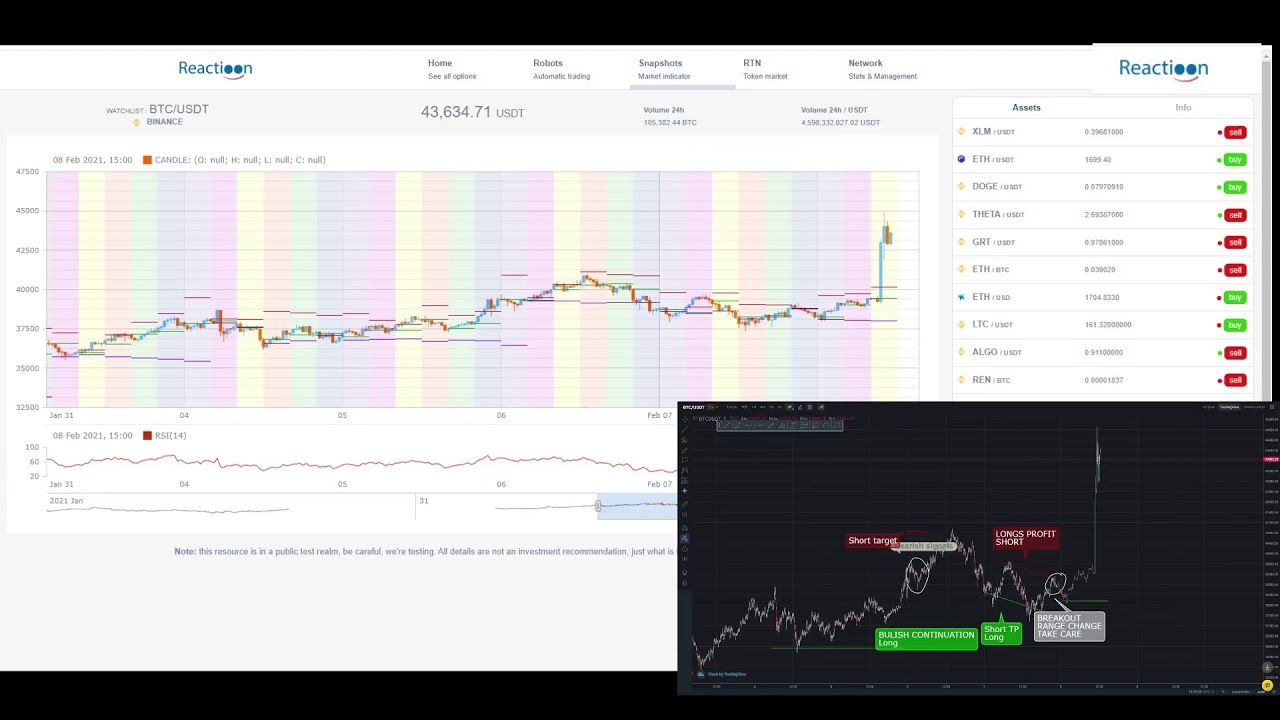 Reactioon BTC USD MARKET ANALYSES