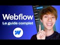 Webflow  tutoriel cration de page animation responsive prix  2024