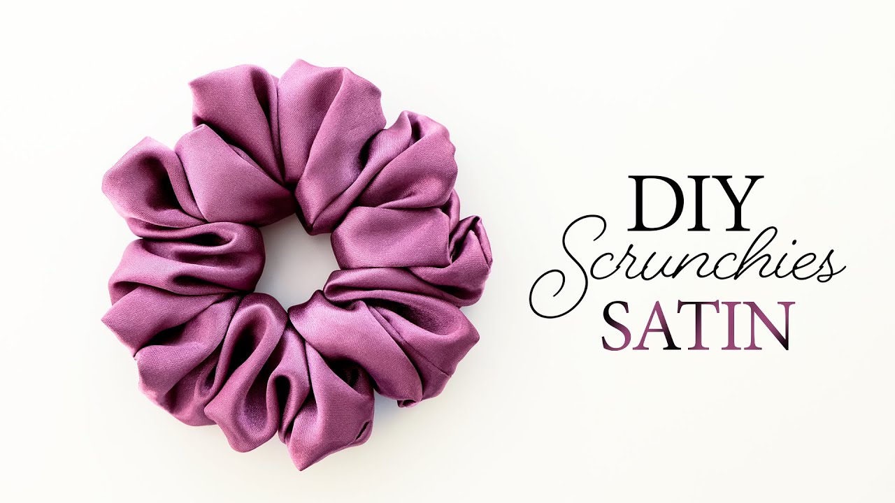 How To Make Satin Scrunchies | Sewing Tutorial ep226) - YouTube