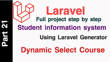 Laravel 6 Student Information System Part 21 Class Scheduled  Dynamic Level Episode 5