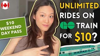 Get the GO Transit Weekend & Holiday pass for your next VACATION! (price and how to buy)