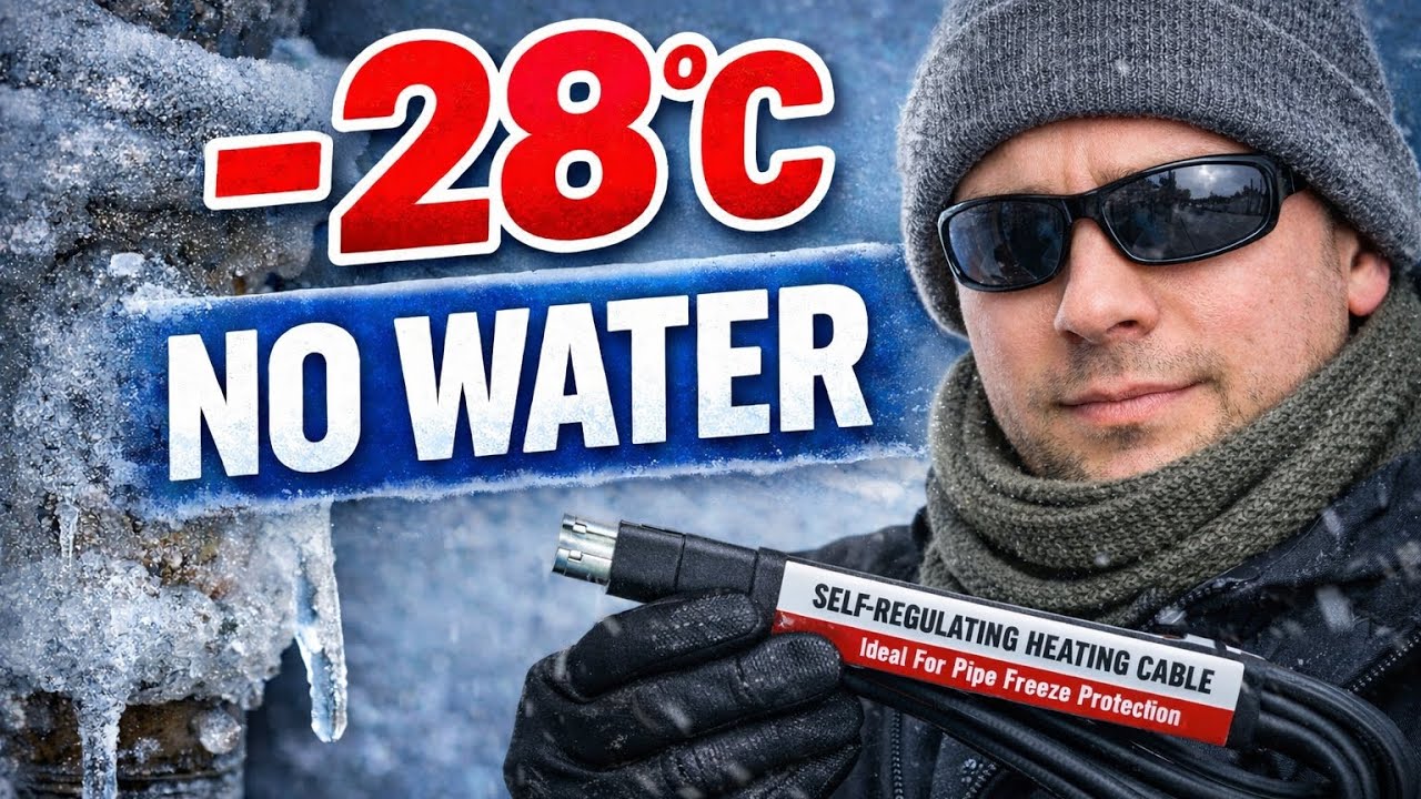 -28°C and NO WATER! How I Fixed a Frozen Pipe @MrAigars