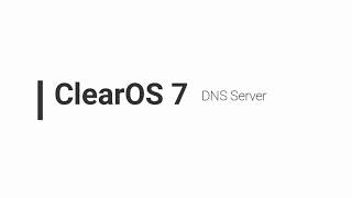 Debian 6 & ClearOS 7 - DNS Server