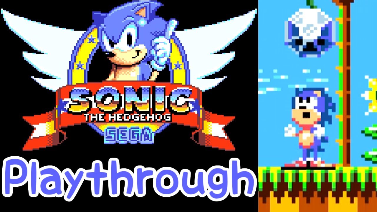 (60fps) Sonic The Hedgehog Playthrough (Game Gear) ～Good Ending～ ／  ソニック・ザ・ヘッジホッグ プレイ動画 (ゲームギア)