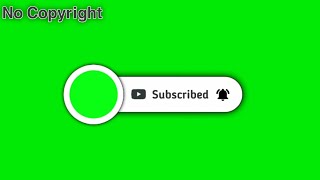 Full Subscribe and bell button intro green screen |Chroma key| Copyright free Subscribe intro for YouTube Guide