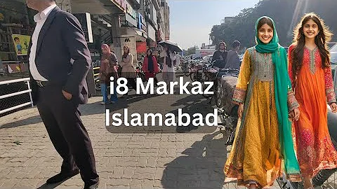 Walking Through 4k views of i8 markaz Islamabad👁relaxing music🌸culture🌸pakistan