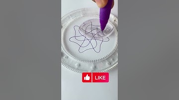 What does this pattern resemble??? Magic Ruler Small ruler, big wisdom#Spirograp#trending#relaxing