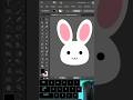 Kawaii bunny head vector drawing #adobeillustrator #illustrator #vectorart #drawing