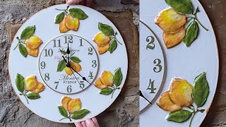 Home Decor Wall Clock Decoration DIY @SvetlanaAist screenshot 1