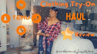 RATING MY 1ST TEMU CLOTHING ORDER | TEMU TRYON HAUL