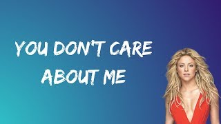 Shakira - You Don’t Care About Me (Lyrics)