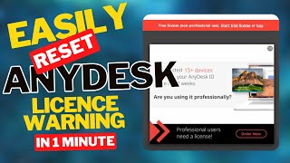 Easily Reset Any desk License in Just One Minute! #anydesk #solution #quick #viral #trending #shorts