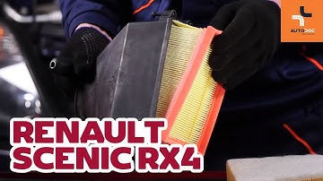 How to change air filter on RENAULT SCENIC RX4 TUTORIAL | AUTODOC