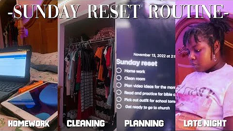 SUNDAY RESET ROUTINE: completing my to-do list *la...