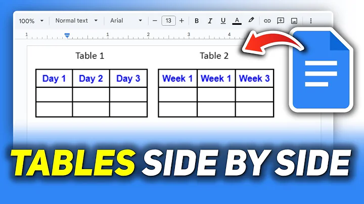 How to Put Two Tables Side By Side in Google Docs (Step-by-Step Guide)