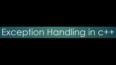 42  Exception Handling