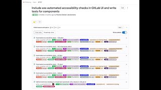Including accessibility tests in GitLab UI repository