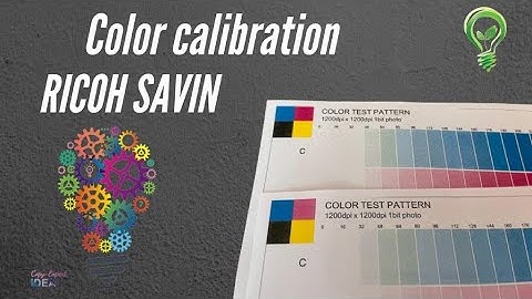 Color calibration Ricoh MPC 3002 3003 4503 300SR photocopiers