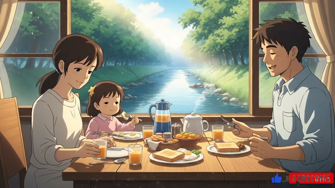 A Day in a Floating House | Ghibli Calm Cinematic Video 