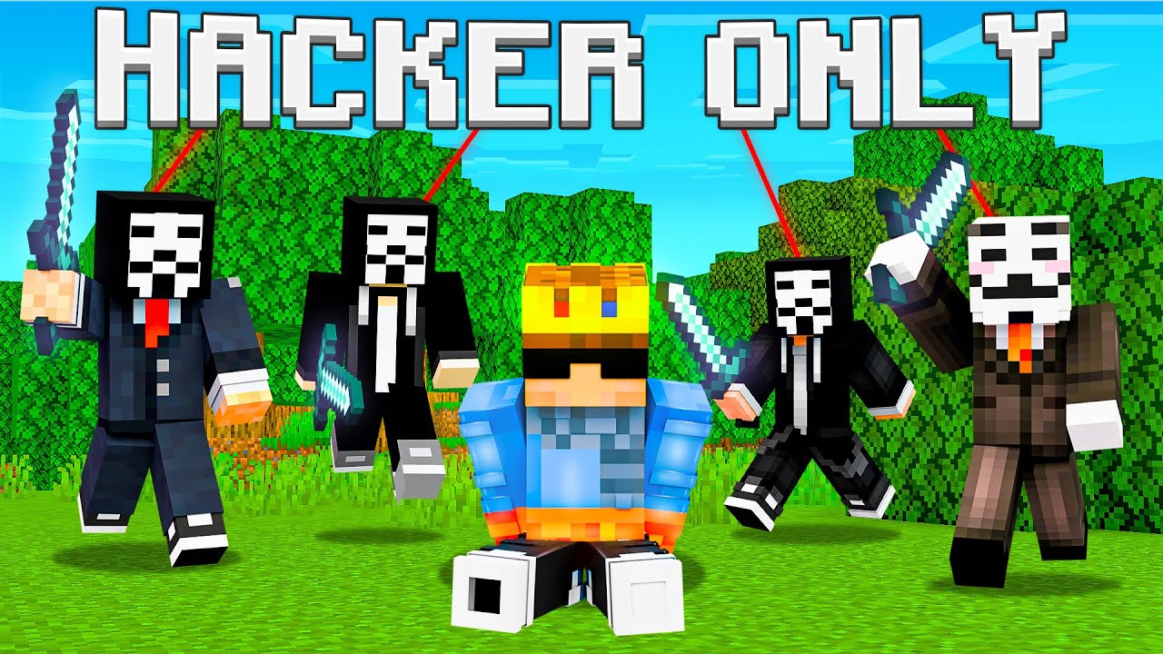 I Got TRAPPED in the 'HACKERS ONLY' Server in Minecraft!