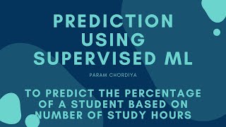 Predict the Percentage of an Student Score using Linear Regression