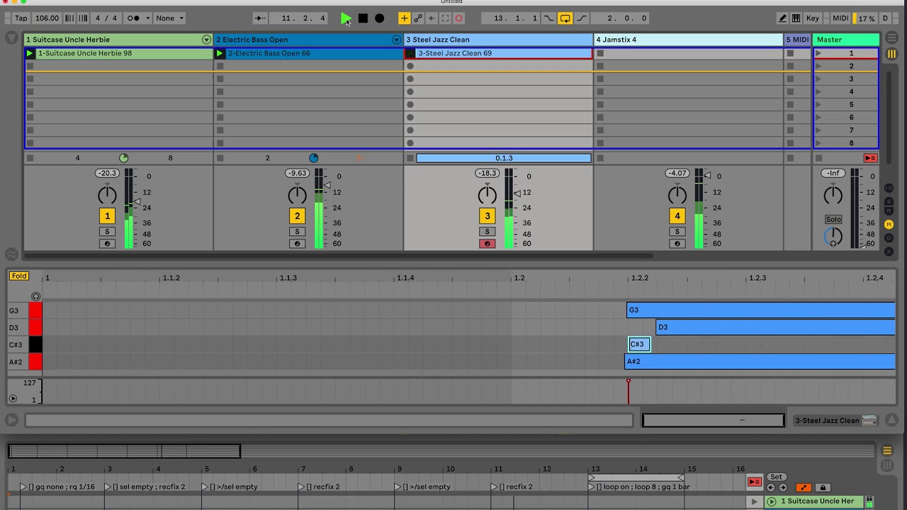 Hands-free MIDI looper demo - Ableton Live and ClyphX Pro - YouTube