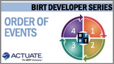 Order of Event Execution in BIRT