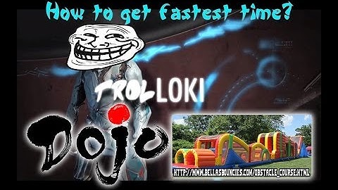 Another Warframe Dojo Obstacle Course with TrolLoki Solo Shortcut