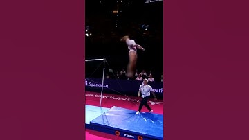 Gymnast PASSES OUT after dismount... #sports #gymnastics #fail