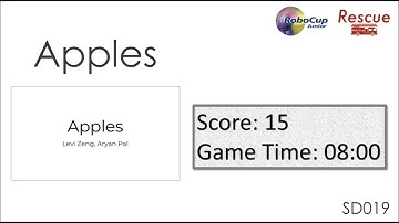 SD019 Apples [RoboCupJunior Rescue Simulation Demonstration Competition]