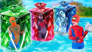 PRO 5 SPIDER-MAN Team || KID SPIDER MAN Rescue Frozen SPIDER GIRL (SPECIAL ACTION In Real Life)