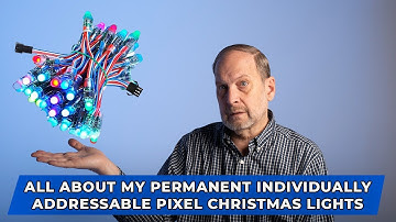 All About My Permanent Individually Addressable Pixel Christmas Lights: Part One