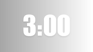 3 Minute Countdown Timer | White Gradient | Nixstar ☆