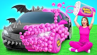 ピンクの車と黒い車のチャレンジ | 面白いチャレンジ TeenDO Challenge