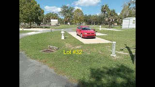 Cedar Key RV Resort Lot #32 For Sale 7 miles from Cedar Key, Florida Gulf Beaches & Boat Ramp.