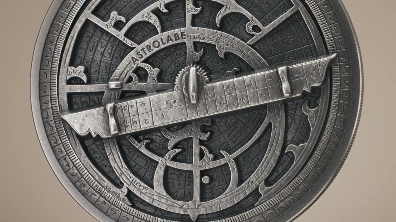 2023 Cook Islands 2 Ounce Historic Instruments Astrolabe High Relief Silver Coin