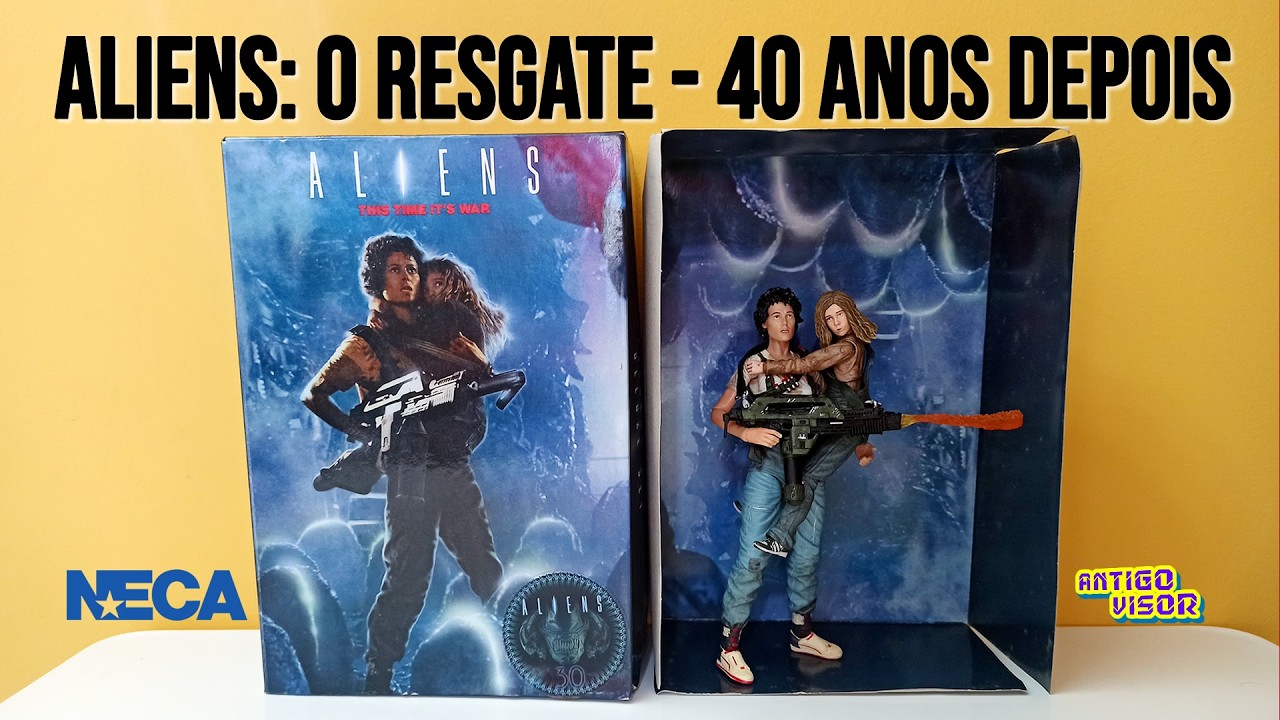 ALIENS: THE RESCUE - RIPLEY RESCUING NEWT DELUXE SET NECA Action