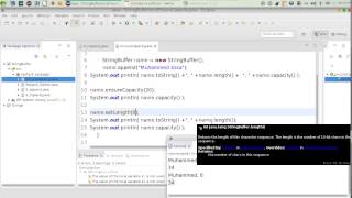 16 Java advanced StrinBuffer ensureCapacity التحقق من توفير السعة