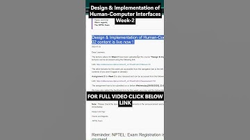 NPTEL Design & Implementation of Human‑Computer Interfaces Week 2 Assignment Answers | Jul–Dec 2025