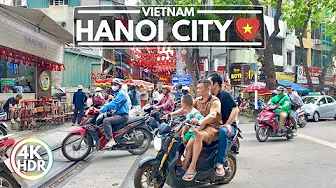 Hanoi The Capital of Vietnam in 2025 - Walking Tour in the City Center 4K-HDR 60FPS