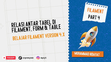 Belajar Filament v4  Part 4 Laravel - Relasi Tabel di Filament v4 (Form & Table)