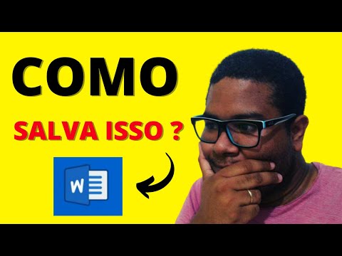 COMO SALVAR UM DOCUMENTO NO WORD