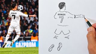 Tips for Easily Drawing Ronaldo: A Guide for Beginners | Football Player Drawing Lesson