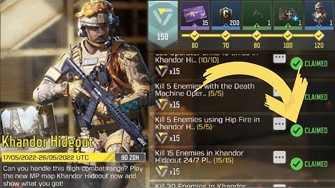 COD Mobile Kill 5 Enemies using Hip Fire in Khandor Hideout 24/7 Playlist Matches